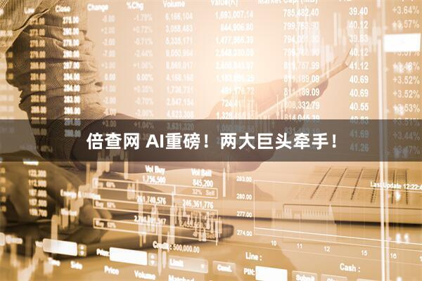 倍查网 AI重磅！两大巨头牵手！