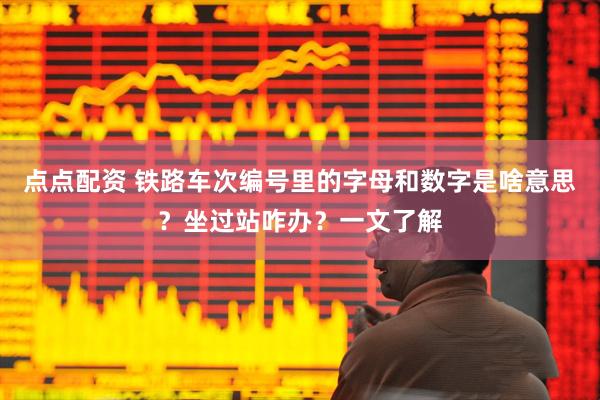点点配资 铁路车次编号里的字母和数字是啥意思？坐过站咋办？一文了解