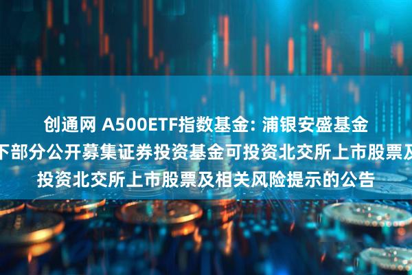 创通网 A500ETF指数基金: 浦银安盛基金管理有限公司关于旗下部分公开募集证券投资基金可投资北交所上市股票及相关风险提示的公告